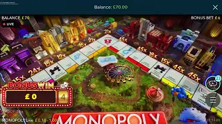 MONOPOLY LIVE £6  £50K 9600x 😨🚀🚀🚀