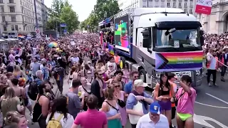 Thousands march for LGBTQ+ rights in Vienna