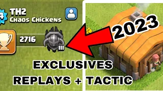 COC/ TH2 MASTER REPLAYS + TACTICS 2023