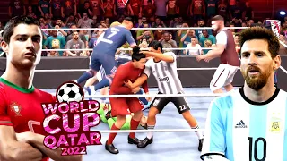 MESSİ ! RONALDO KAVGADA ! DÜNYA KUPASI FUTBOLCULAR ROYAL RUMBLE ! WWE 2K22 ! PS 5 !