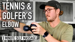 Treat Tennis & Golfer’s Elbow: 3 Minute Self Massage