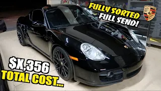 First FULL SEND Drive In The Cheapest Porsche Cayman S + Total Price Paid!