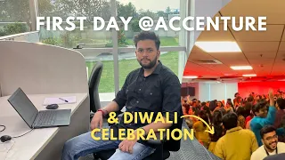 First Day @Accenture Mumbai Office | Diwali Celebration 🪔 | Office Tour | Work from office