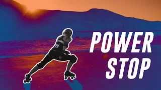 HOW TO POWER STOP ON ROLLER SKATES | This Rad Skate Tutorials