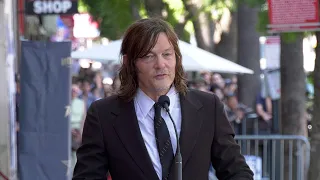 Norman Reedus speech at his Hollywood Walk of Fame Star ceremony