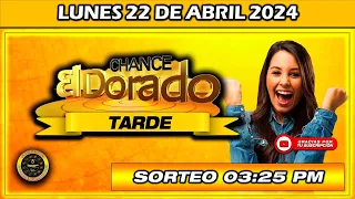 Resultado de EL DORADO TARDE del LUNES 22 de Abril del 2024 #chance #doradotarde