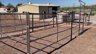 DIY 10x20 Horse Stall | SoCal Fence and Barn | Metal Horse Panel Fencing Easy to Install