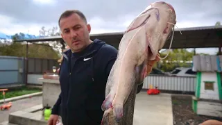 Delicious Fish Kebab in a Tandoor - Catfish BBQ | GEORGY KAVKAZ