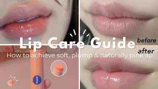 Ultimate Guide for Lips || Tips to get plump & naturally pink lips... (Glow up for 2024)#korea