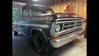 1972 Ford F100 estate sale find - part 5 brakes fixed and first drive in 15 years!