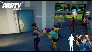 Catching Simps As Chun Li In Party Royale (Party Hips)