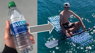 I Built A BOAT With Water Bottles