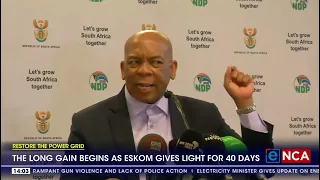 The long gain begins as Eskom gives light for 40 days