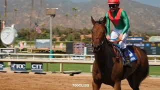 Triple Crown Jockey Rides in Tandem with Horse and Savior!