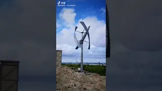 10kW vertical axis wind turbine system, grid connected power generation