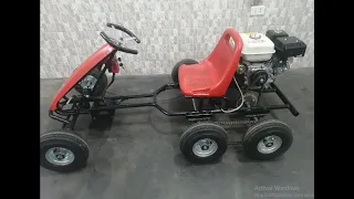 transformation chachicard into go kart. electric starter