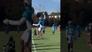 Jaycee Horn too easy for him 😮‍💨 (via panthers)