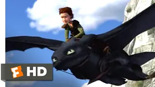 How to Train Your Dragon - Flying Toothless Scene | Fandango Family