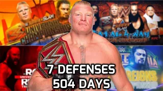 EVERY BROCK LESNAR UNIVERSAL CHAMPIONSHIP TITLE DEFENSE(1ST REIGN)