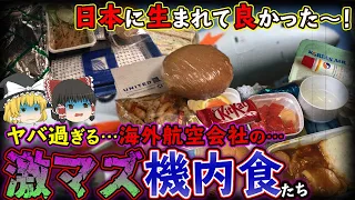 【ゆっくり解説】あまりにも不味すぎる海外航空会社の機内食達について