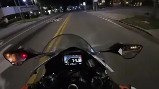 Taking the daughter on a night ride!