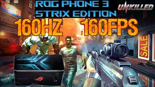 UNKILLED 160FPS| Asus ROG Phone 3 Strix Edition | MAX SETTINGS