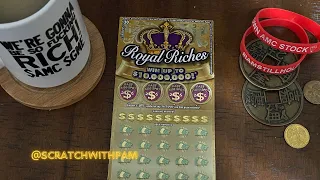 Royal Riches New $10,000,000 CA Scratchers #scratchwithpam #lottery #calottery #scratchers