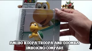 [Amiibo] Koopa Troopa and Goomba - Unboxing and comparison