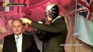 La Máscara y Rush se confrontan en Conferencia de Prensa del CMLL