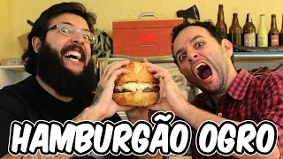 Hamburgão ogro ft. CAUÊ MOURA 🔵Manual do Mundo - receita para o DIA DOS PAIS