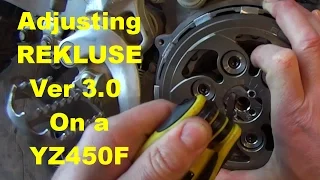 Adjusting Rekluse clutch Ver 3.0 on a YZ450F
