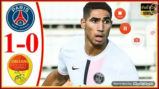 Paris SG vs Orleans {1-0} Resumen - Goles |Amistoso Internacional| - Hakimi Anota Con el PSG