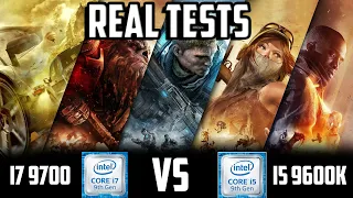 REAL TEST / IS CORE i7 9700 BETTER THAN i5 9600K? / i7 9700 vs i5 9600K
