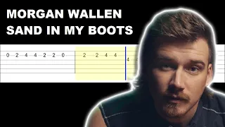 Morgan Wallen - Sand In My Boots (Easy Guitar Tabs Tutorial)