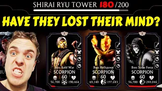 MK Mobile. Battle 180 in Fatal Shirai Ryu Tower is IMPOSSIBLE! The Hardest Boss Battle of ALL TIME!