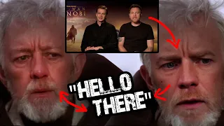 Ewan McGregor LOVES "Hello There" And Pays Respect To Alec Guiness. (Obi-Wan Kenobi Interview)