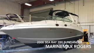 2008 Sea Ray 280 Sundancer Boat for Sale MarineMax Rogers