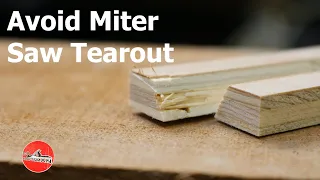 How to avoid miter saw tear-out QUICK & EASY