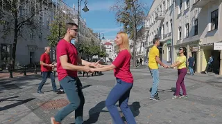 International Rally West Coast Swing 2021 - WCS Flashmob 2021. Minsk, Belarus