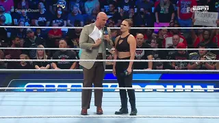 Ronda Rousey ataca a Adam Pearce por ofenderla - WWE SmackDown 2 de Septiembre 2022 Español Latino