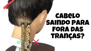 Como esconder o cabelo que escapa das tranças