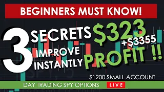 OPTIONS STRATEGIES BEGINNERS MUST KNOW: Market Crash Edition - Live SPY Day Trading For Daily Profit
