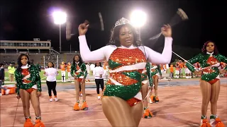 G W Carver Majorettes 2019 Homecoming field highlights featuring Alumni Majorettes