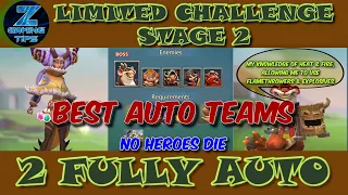 Dream Witch🧙‍♀️ Limited Challenge Stage 2 (2 Best Auto Teams) Part 1 | Saving Dreams | Lords Mobile