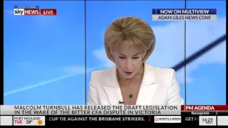 Trainwreck interview on CFA legislation with Employment Minister Michaelia Cash