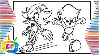 Sonic Shadow coloring page/Sonic coloring pages/ Elektronomia - Collide [NCS Release]