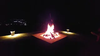 Fire Pit Constructed Using Oklahoma Flagstone