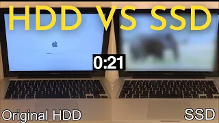 MacBook Pro 2012 SSD Upgrade - Before And After - Side By Side Comparison