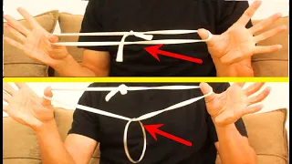 ( magic trick revealed  , ( Ring On Rope Magic Trick