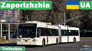 UA - ZAPORIZHZHIA TROLLEYBUS / Запоріжжя тролейбус 2020 [4K]